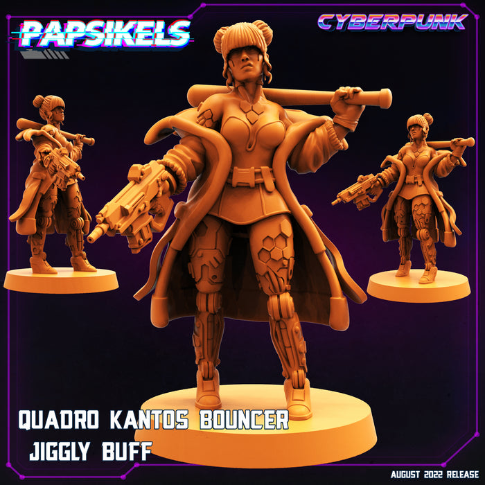 Quadro Kantos Bouncer Jiggly Buff | Cyberpunk | Sci-Fi Miniature | Papsikels