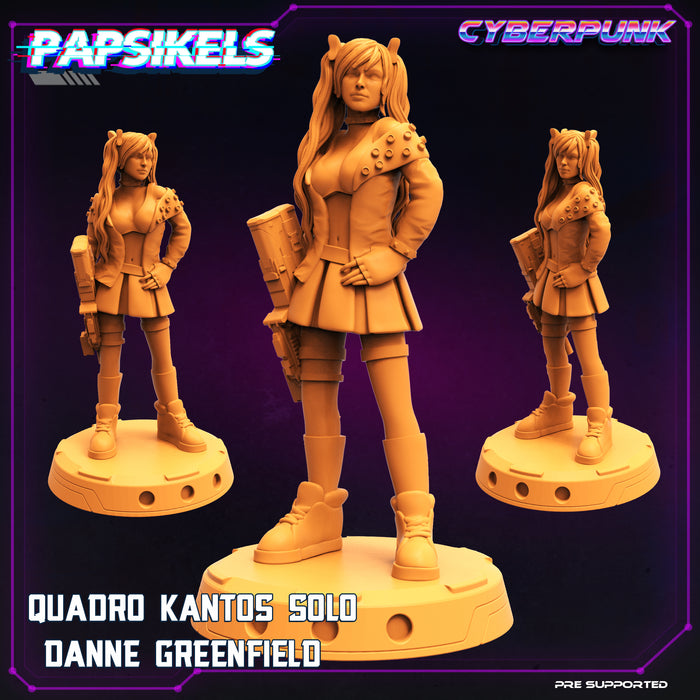 Quadro Kantos Solo Danne Greenfield | Cyberpunk | Sci-Fi Miniature | Papsikels