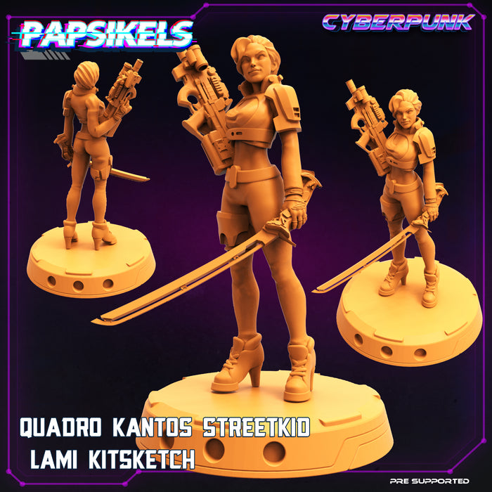 Quadro Kantos Streetkid Lami Kitsketch | Cyberpunk | Sci-Fi Miniature | Papsikels