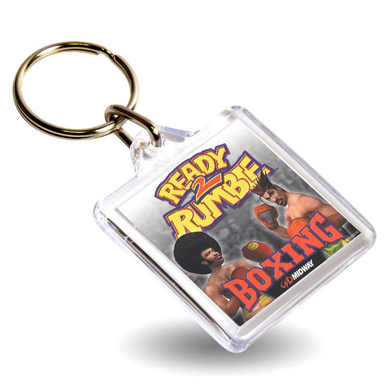 Retro Gaming Box Art Keyring - Gen VI DC Console Style