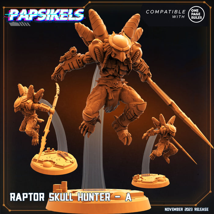 Raptor Skull Hunter A | Skull Hunters 2 | Sci-Fi Miniature | Papsikels