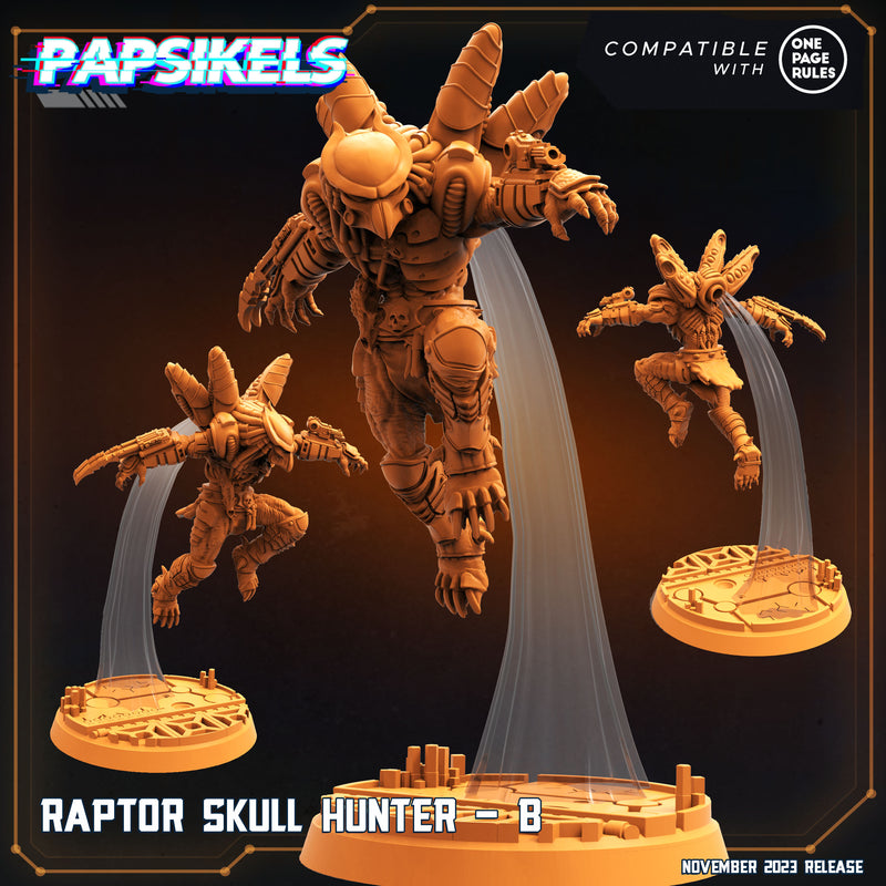 Raptor Skull Hunter B | Skull Hunters 2 | Sci-Fi Miniature | Papsikels