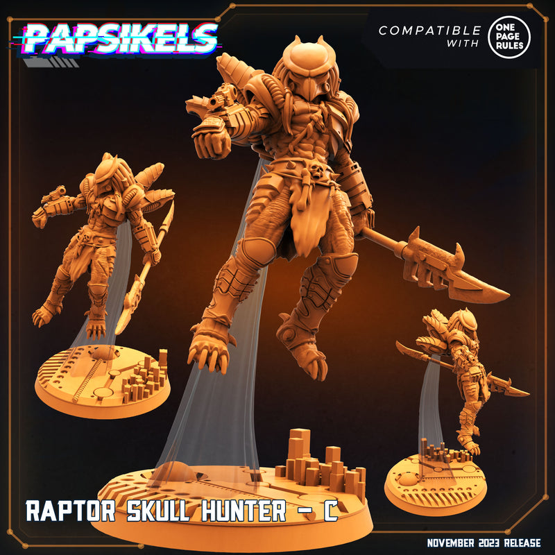 Raptor Skull Hunter C | Skull Hunters 2 | Sci-Fi Miniature | Papsikels