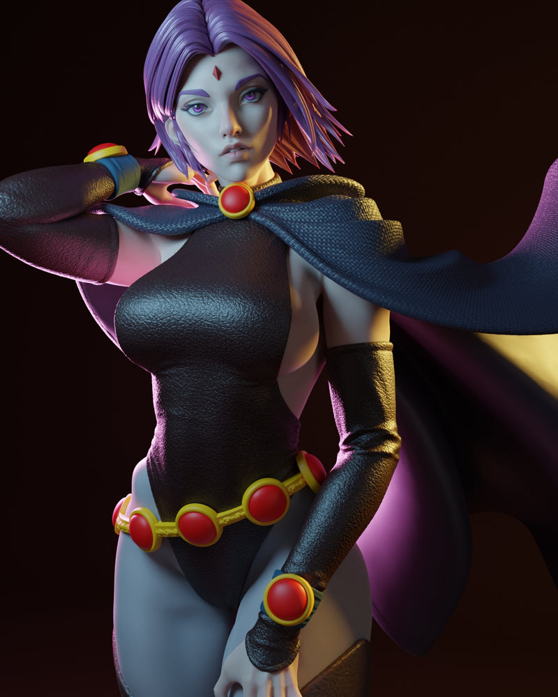 Black Raven Witch | Fan Art Statue Scale Model Kit Unpainted | E.S Monster