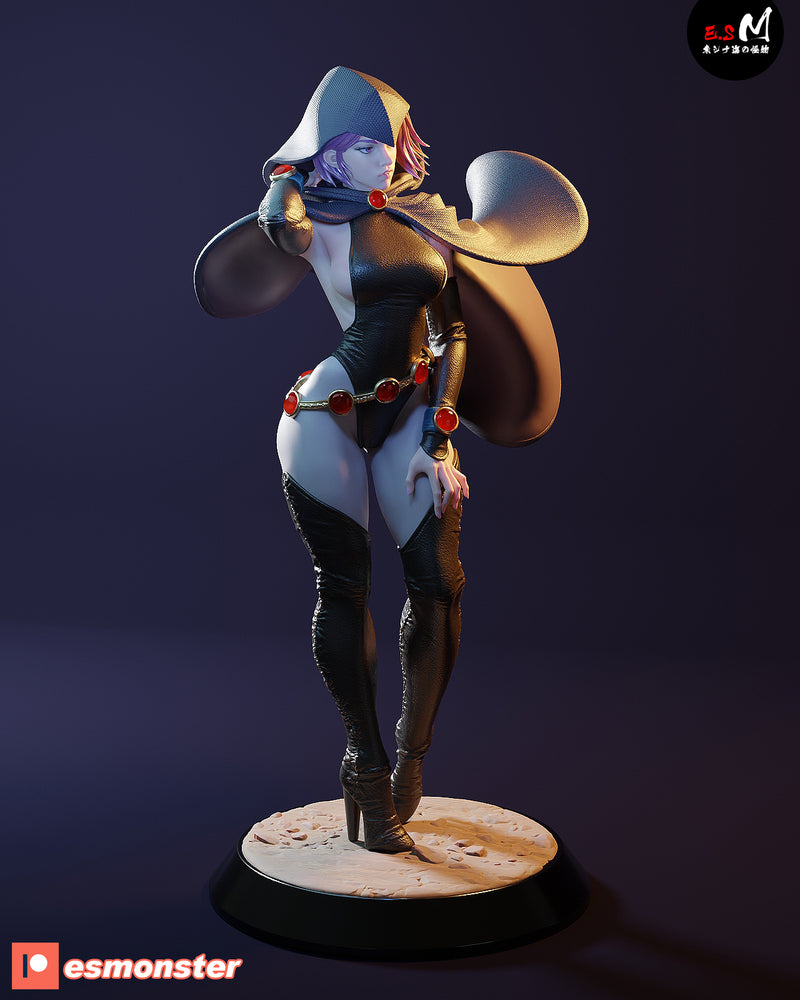 Black Raven Witch | Fan Art Statue Scale Model Kit Unpainted | E.S Monster