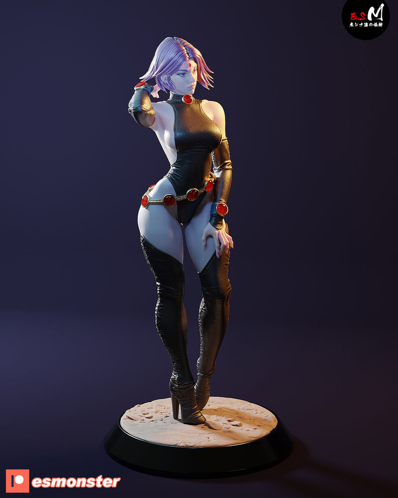 Black Raven Witch | Fan Art Statue Scale Model Kit Unpainted | E.S Monster