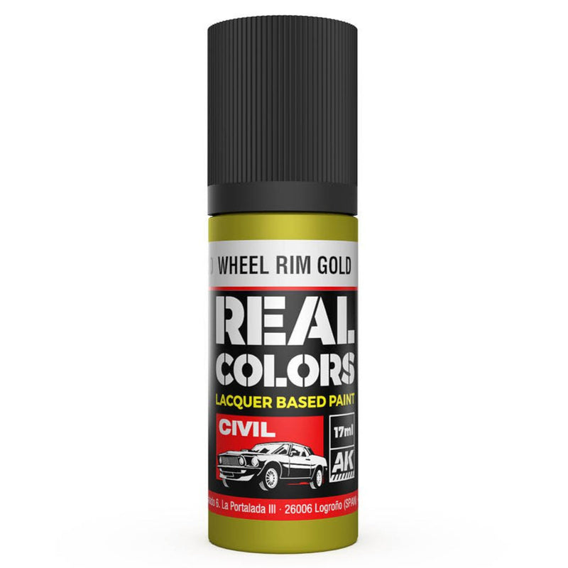 AK Interactive Real Colors - Wheel Rim Gold 17ml.