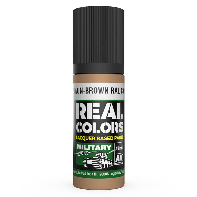 AK Interactive Real Colors - Braun-Brown RAL 8020