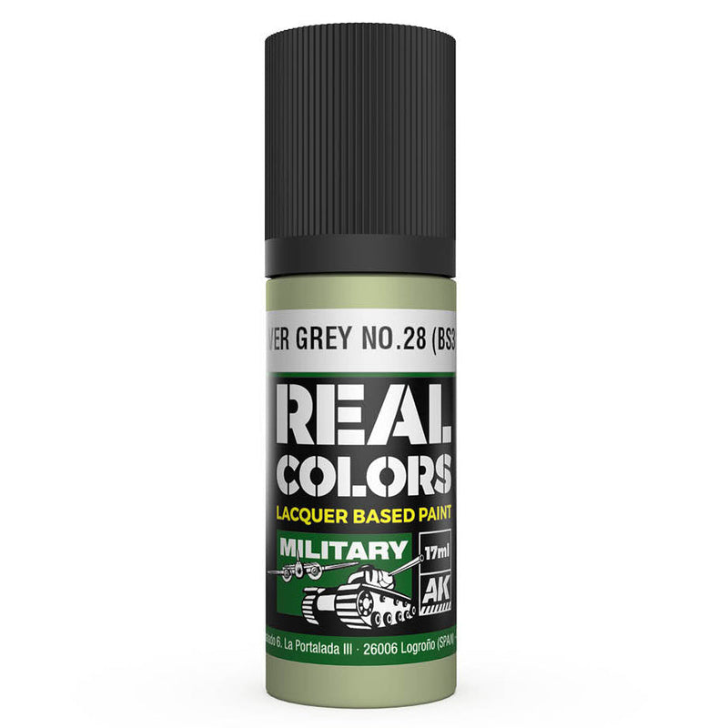 AK Interactive Real Colors - Silver Grey No.28 (BS381) (RC866)