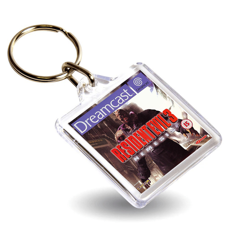 Retro Gaming Box Art Keyring - Gen VI DC Console Style