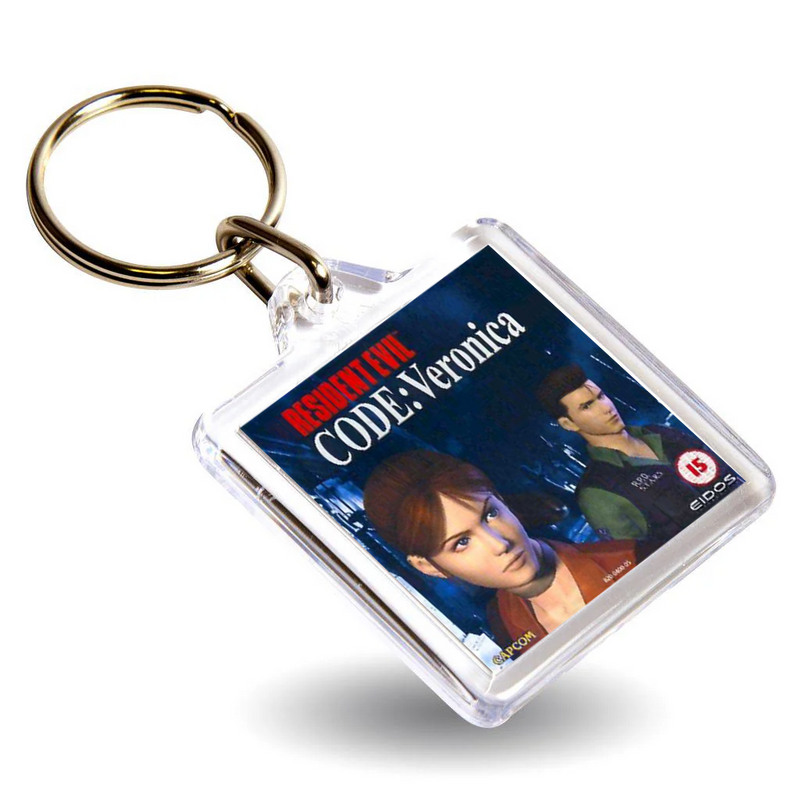 Retro Gaming Box Art Keyring - Gen VI DC Console Style