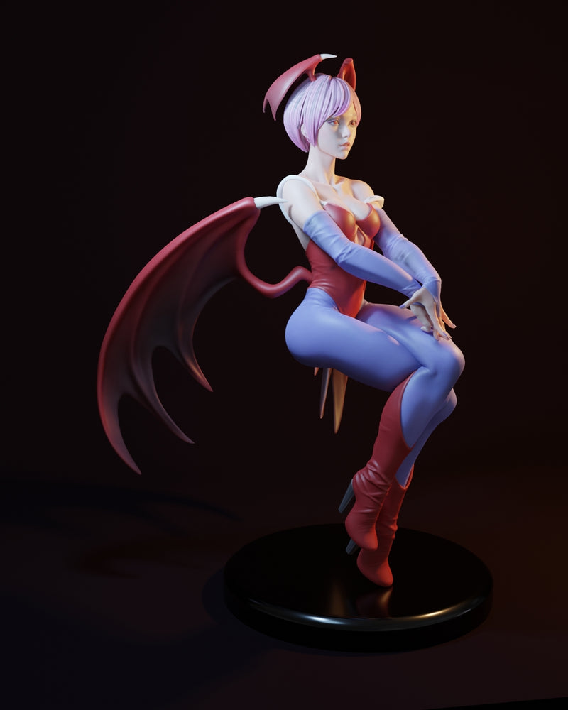 Lilit | Pin-Up Statue Fan Art Miniature Unpainted | E.S Monster