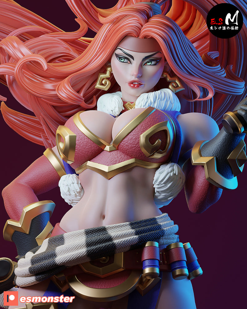 Red Mona | Fan Art Statue Scale Model Kit Unpainted | E.S Monster