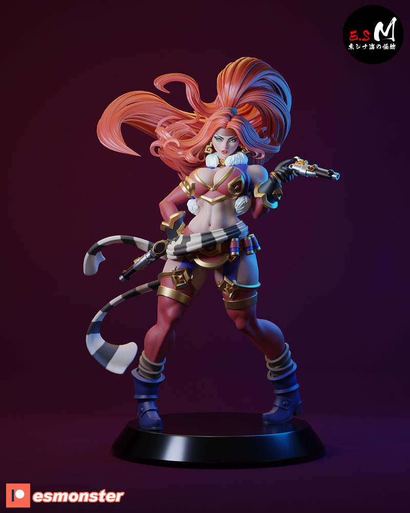 Red Mona | Fan Art Statue Scale Model Kit Unpainted | E.S Monster