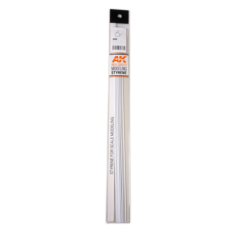 AK Interactive - Rod 0.50 Diameter X 350mm - Styrene Strip (AK6536)