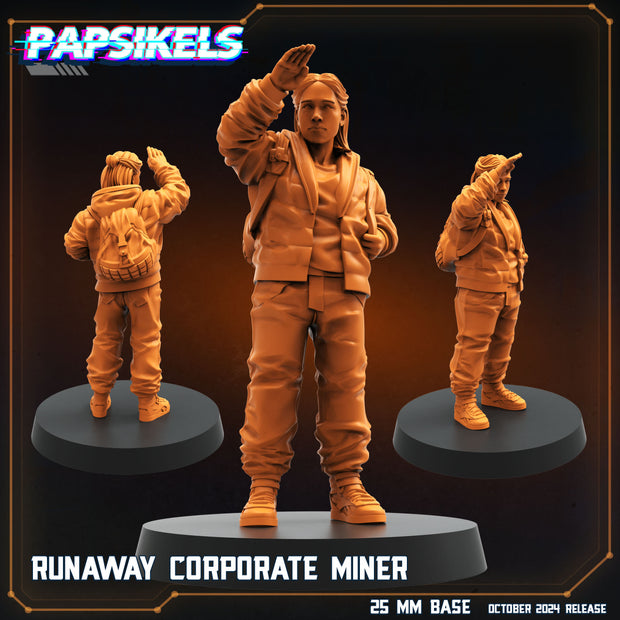 Runaway Miner Crew Miniatures | Sci-Fi Specials | Papsikels