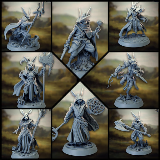 Rabbit Folk Miniatures | Warriors and Warrens | Tabletop RPG Miniature TabletopXtra