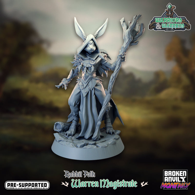 Rabbit Folk Warren Magistrate | Warriors and Warrens | Tabletop RPG Miniature TabletopXtra