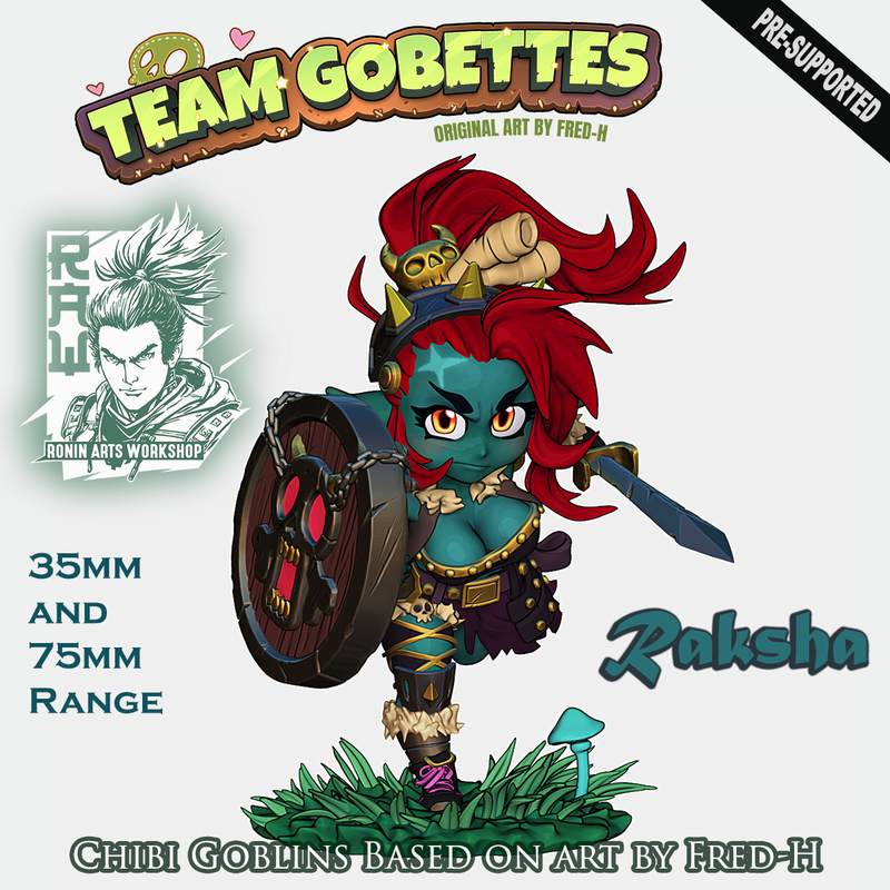 Goblin Fighter Raksha | Team Gobettes | Ronin Arts Workshop