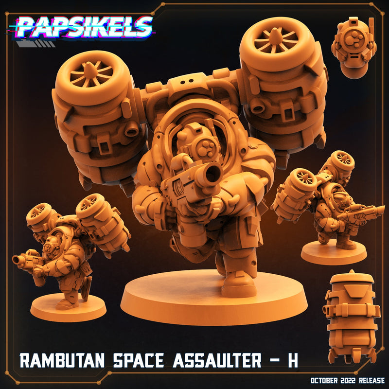 Rambutan Space Assaulter Miniatures | Sci-Fi Miniature | Papsikels