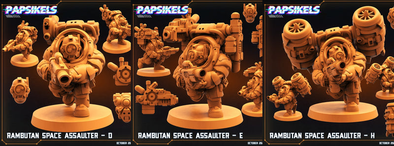 Rambutan Space Assaulter Miniatures | Rambutan Breakers | Sci-Fi Miniature | Papsikels TabletopXtra