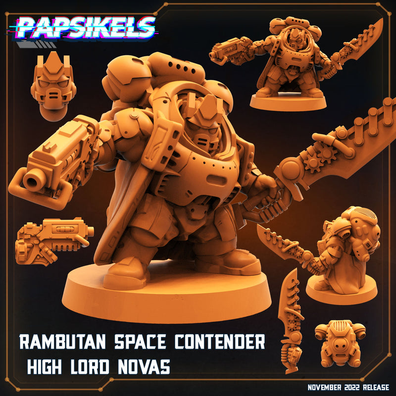 Rambutan Space Contender High Lord Novas | Aliens Vs Skull Hunters II | Sci-Fi Miniature | Papsikels TabletopXtra