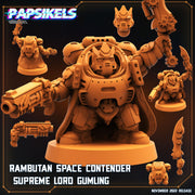 Rambutan Space Contender Miniatures | Aliens Vs Skull Hunters II | Sci-Fi Miniature | Papsikels TabletopXtra
