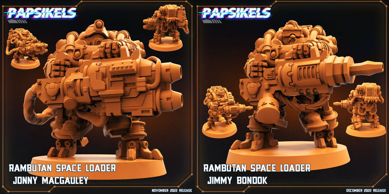 Rambutan Space Loader Miniatures | The Exterminator | Sci-Fi Miniature | Papsikels TabletopXtra