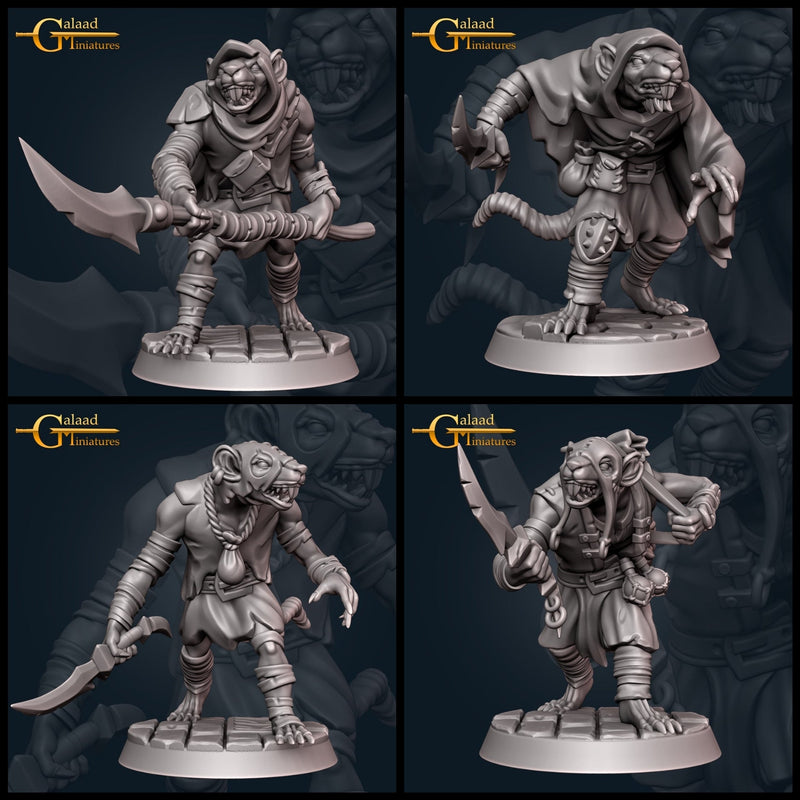 Ratfolk Miniatures | November Adventurers | Fantasy Miniature | Galaad Miniatures TabletopXtra