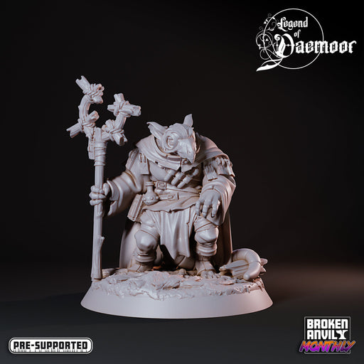 Ratfolk Plague Mage | Legend of Daemoor | Tabletop RPG Miniature TabletopXtra