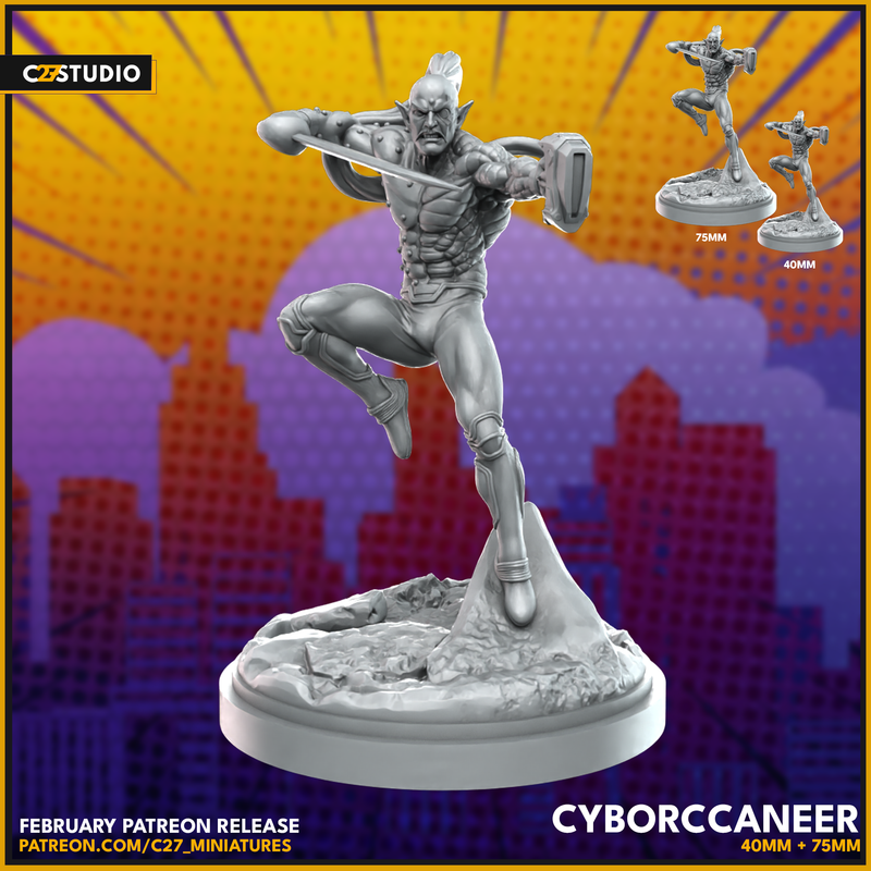 Cyborccaneer | Heroes | Sci-Fi Miniature | C27 Studio
