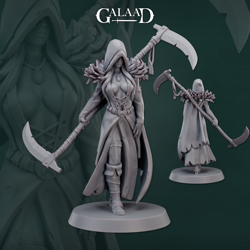 Female Reaper | Cursed Cultists | Fantasy Miniature | Galaad Miniatures
