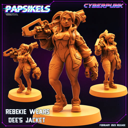 Rebekie | Cyberpunk | Sci-Fi Miniature | Papsikels TabletopXtra