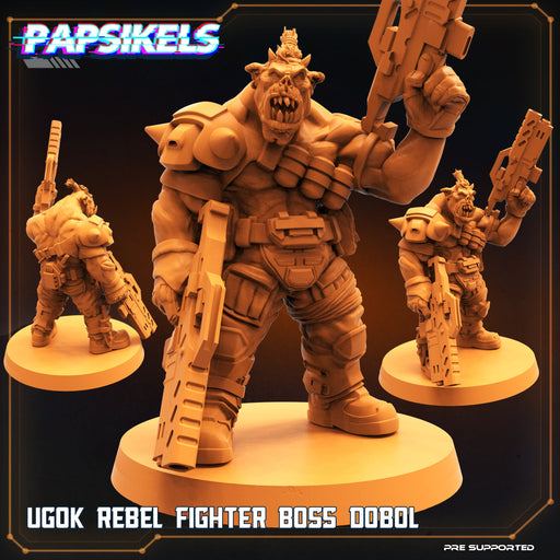 Rebel Fighter Boss Dobol | Dropship Troopers III | Sci-Fi Miniature | Papsikels TabletopXtra