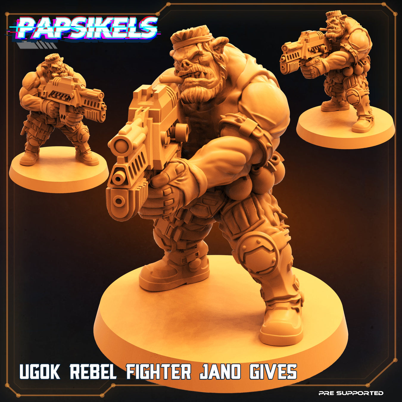 Rebel Fighter Jano Gives | Dropship Troopers III | Sci-Fi Miniature | Papsikels TabletopXtra
