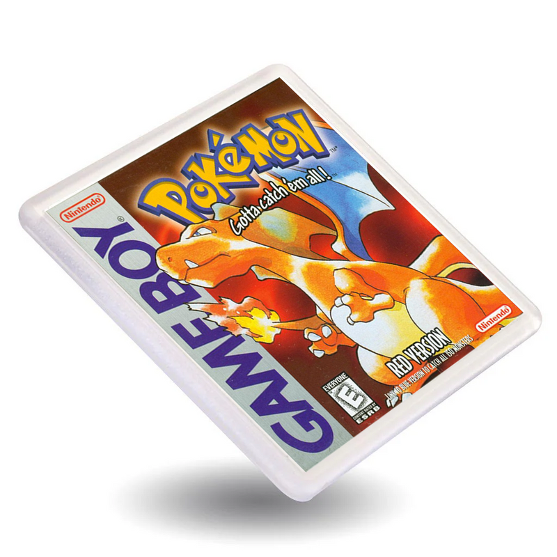 Gameboy Pokemon Red Blue Yellow Green - Retro Gaming Box Art Gift Coasters