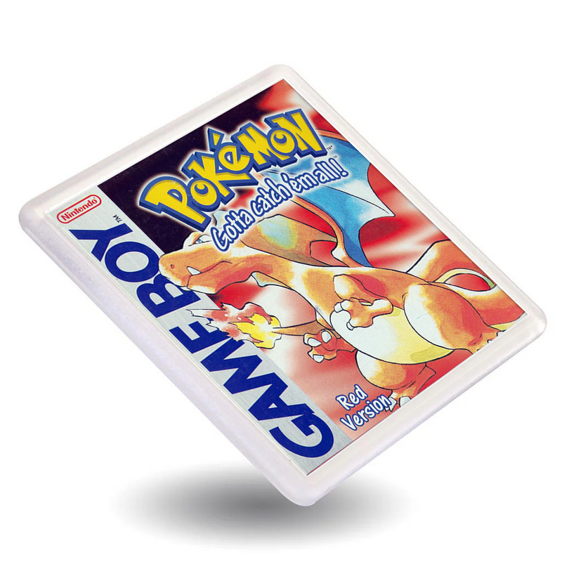 Gameboy Pokemon Red Blue Yellow Green - Retro Gaming Box Art Gift Coasters