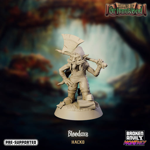 Redcap Bloodaxe Hacko | Tales of Grimmwood | Tabletop RPG Miniature TabletopXtra