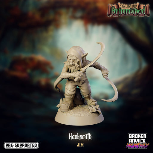 Redcap Hacksmith Jim | Tales of Grimmwood | Tabletop RPG Miniature TabletopXtra