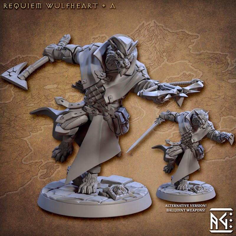 Requiem Demon Hunters Miniatures (Full Set) | Fantasy D&D Miniature | Artisan Guild TabletopXtra