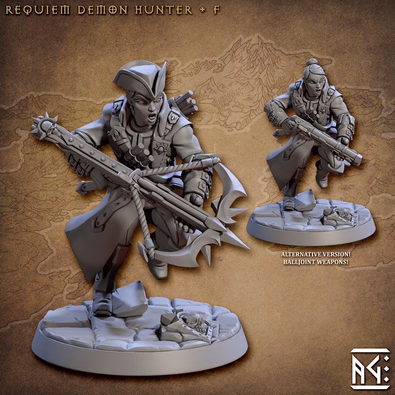 Requiem Demon Hunters Miniatures (Full Set) | Fantasy D&D Miniature | Artisan Guild TabletopXtra