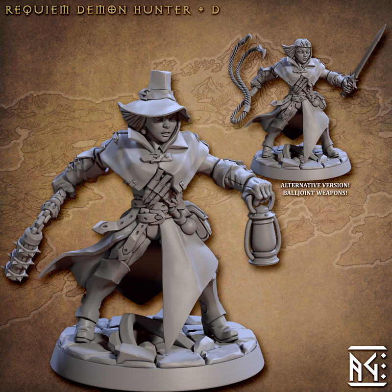 Requiem Demon Hunters Miniatures (Full Set) | Fantasy D&D Miniature | Artisan Guild TabletopXtra
