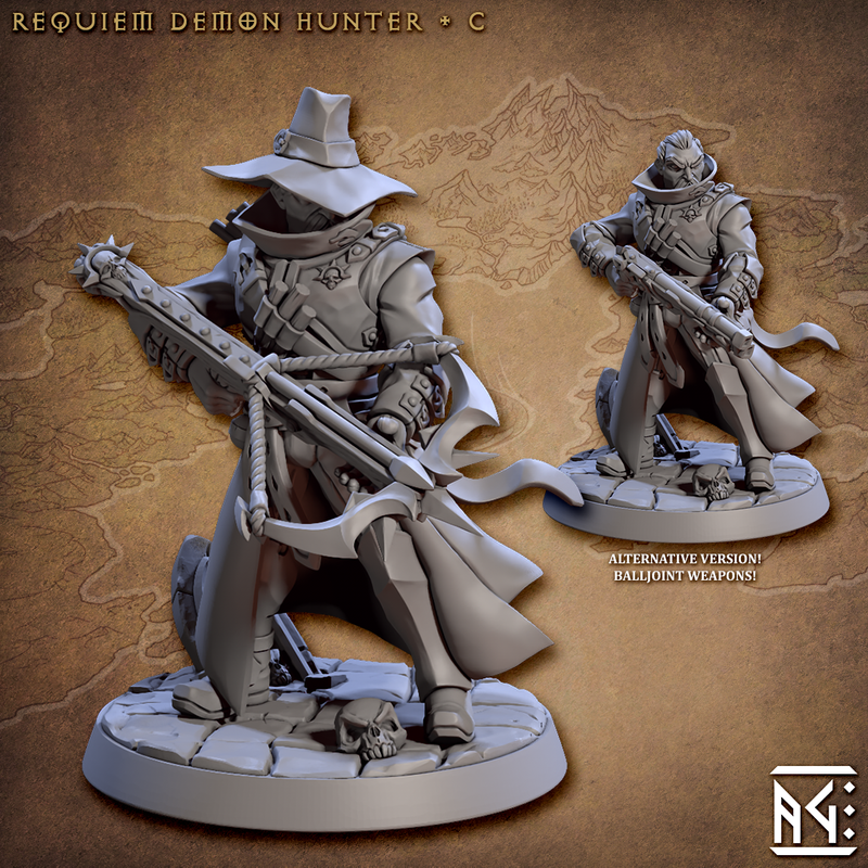 Requiem Demon Hunters Miniatures (Full Set) | Fantasy D&D Miniature | Artisan Guild TabletopXtra