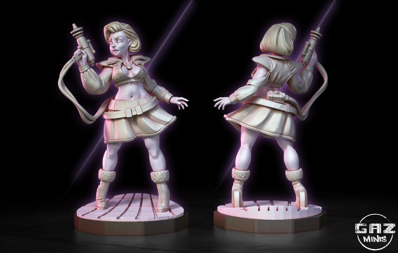 Retro Sci-Fi Girl | Specials | Fantasy Miniature | Gaz Minis TabletopXtra