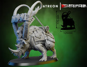 Rhino Rider Minatures | Ogres | Fantasy Miniature | Ghamak TabletopXtra