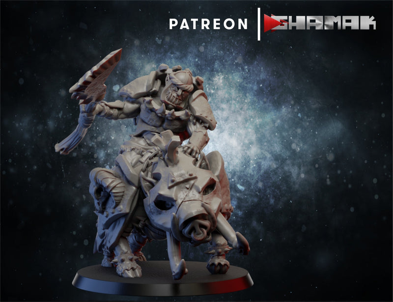 Rider 2 | Orcs | Grimdark Proxy Miniature | Ghamak TabletopXtra