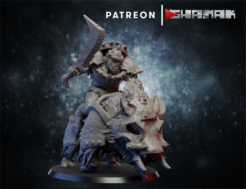 Rider Miniatures | Orcs | Grimdark Proxy Miniature | Ghamak TabletopXtra
