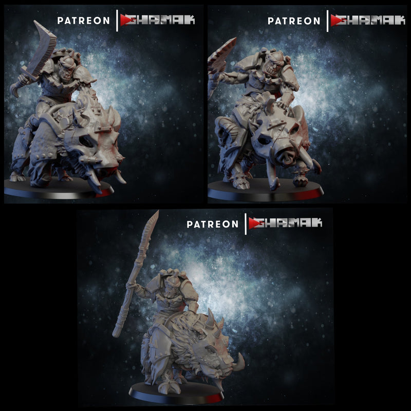 Rider Miniatures | Orcs | Grimdark Proxy Miniature | Ghamak TabletopXtra