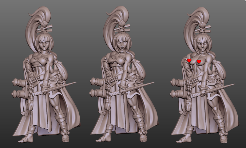 Ninja Rin Shadowdancer | Fantasy Pin-Up | Fantasy Miniature | Gaz Minis | [Multi-Listing]