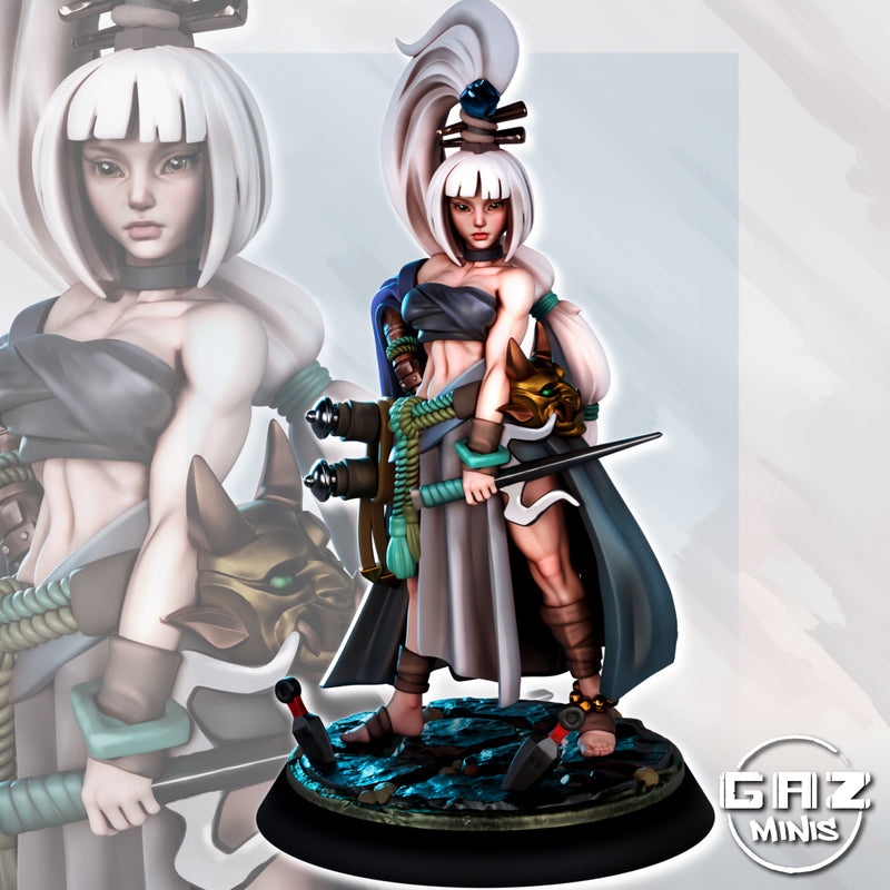 Ninja Rin Shadowdancer | Fantasy Pin-Up | Fantasy Miniature | Gaz Minis | [Multi-Listing]